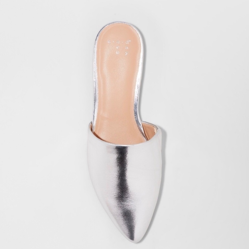 NWT A New Day Silver Mule